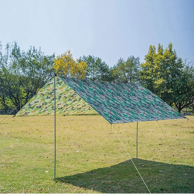 Professional Title: "Durable and Waterproof Outdoor Canopy Cloth - Large Lightweight Tarp for Camping Tent, Shelter, Hammock, Rain Fly Cover, and Sun Shade (290cm x 300cm)"