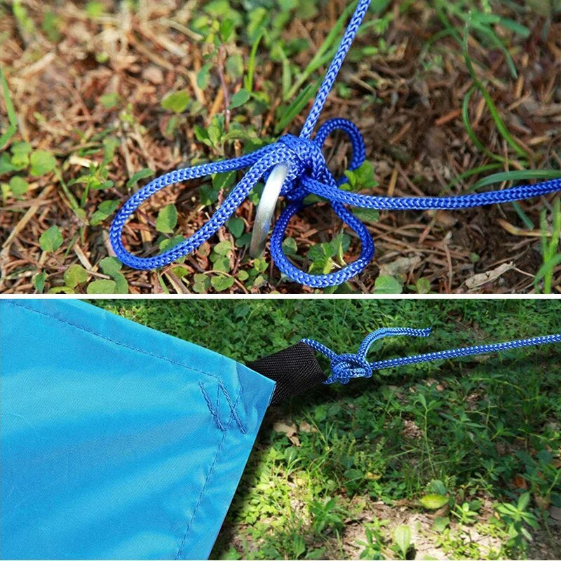 Professional Title: "Durable and Waterproof Outdoor Canopy Cloth - Large Lightweight Tarp for Camping Tent, Shelter, Hammock, Rain Fly Cover, and Sun Shade (290cm x 300cm)"