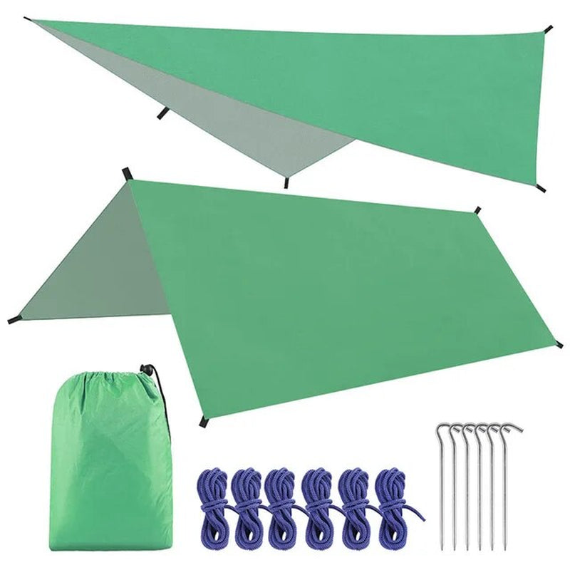 Professional Title: "Durable and Waterproof Outdoor Canopy Cloth - Large Lightweight Tarp for Camping Tent, Shelter, Hammock, Rain Fly Cover, and Sun Shade (290cm x 300cm)"